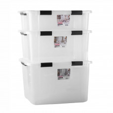 Caja organizadora con tapa Clear Rimax elaborada en plástico.