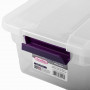 Caja Organizadora de Plástico con Tapa Clear / Morado Sterilite