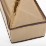 Caja Organizadora Rectangular Habano / Café 11x31x15cm con 8 Divisiones de Poliéster y Cartón para Ropa Interior Haus