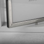 Portarretrato Doble Blanco / Silver 5x7"/13x18cm de Plástico y Vidrio Haus