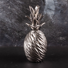 Figura Piña Ondas Silver de Cerámica Haus