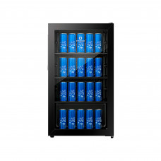 Indurama Minibar No Frost 94L VFV-120 Negro con Luz LED y Control de Temperatura  Digital