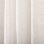 Cortina Decorativa Velo Curvas Bordadas Beige 229x132cm de 100% Poliéster Haus
