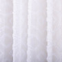 Cortina Decorativa Velo Rombos Blanco 229x132cm de 100% Poliéster Haus
