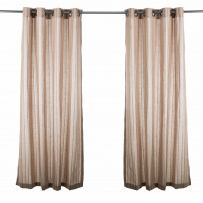 Juego de 2 Cortinas Decorativas Orquídea 170x130cm de 51% Algodón - 49% Poliéster Haus