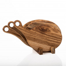 Juego de 3 Tablas Redondas para Picar con Base