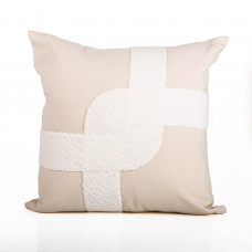 Forro para Cojín Tornado Tejido Beige 45x45cm de 100% Poliéster Poma Rosa