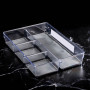 Organizador para Utensilios para Cajón 4 Servicios Clear 6x33x23cm de Plástico y Silicona Novo