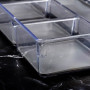 Organizador para Utensilios para Cajón 4 Servicios Clear 6x33x23cm de Plástico y Silicona Novo