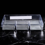 Organizador para Utensilios para Cajón 4 Servicios Clear 6x33x23cm de Plástico y Silicona Novo