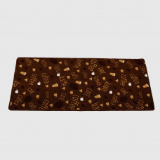 Alfombra para Cocina Tazas Café con Antideslizante 67x150cm 100% Nylon