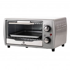 Indurama Horno Tostador HTI-10L Silver 10L con Perilla, Temporizador y Apagado Automático