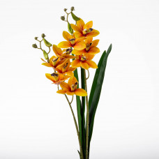 Flor Orquídea 60cm de Poliéster y Alambre