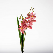 Flor Orquídea 60cm de Poliéster y Alambre