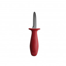 Cuchillo Rojo de Acero Inoxidable 18/8 para Almejas HIC