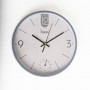 Reloj Redondo 30cm con Termómetro Gris de Plástico Haus
