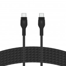 Belkin Cable Negro USB-C a USB-C 60W 200cm con Correa