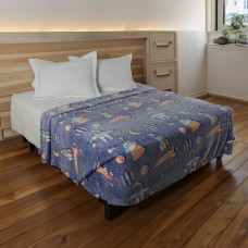 Cobija Twin Espacial Velvet 190x220cm Haus