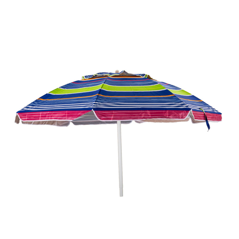 Parasol Playa con Inclinación Multi Líneas 100% Poliéster Haus