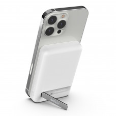 Belkin Banco de Energía Inalámbrico BPD004BTWT Blanco con Soporte 5000mAh
