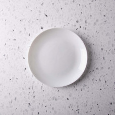 Plato Postre Vitrificado Blanco Opaline Nadir Marinex