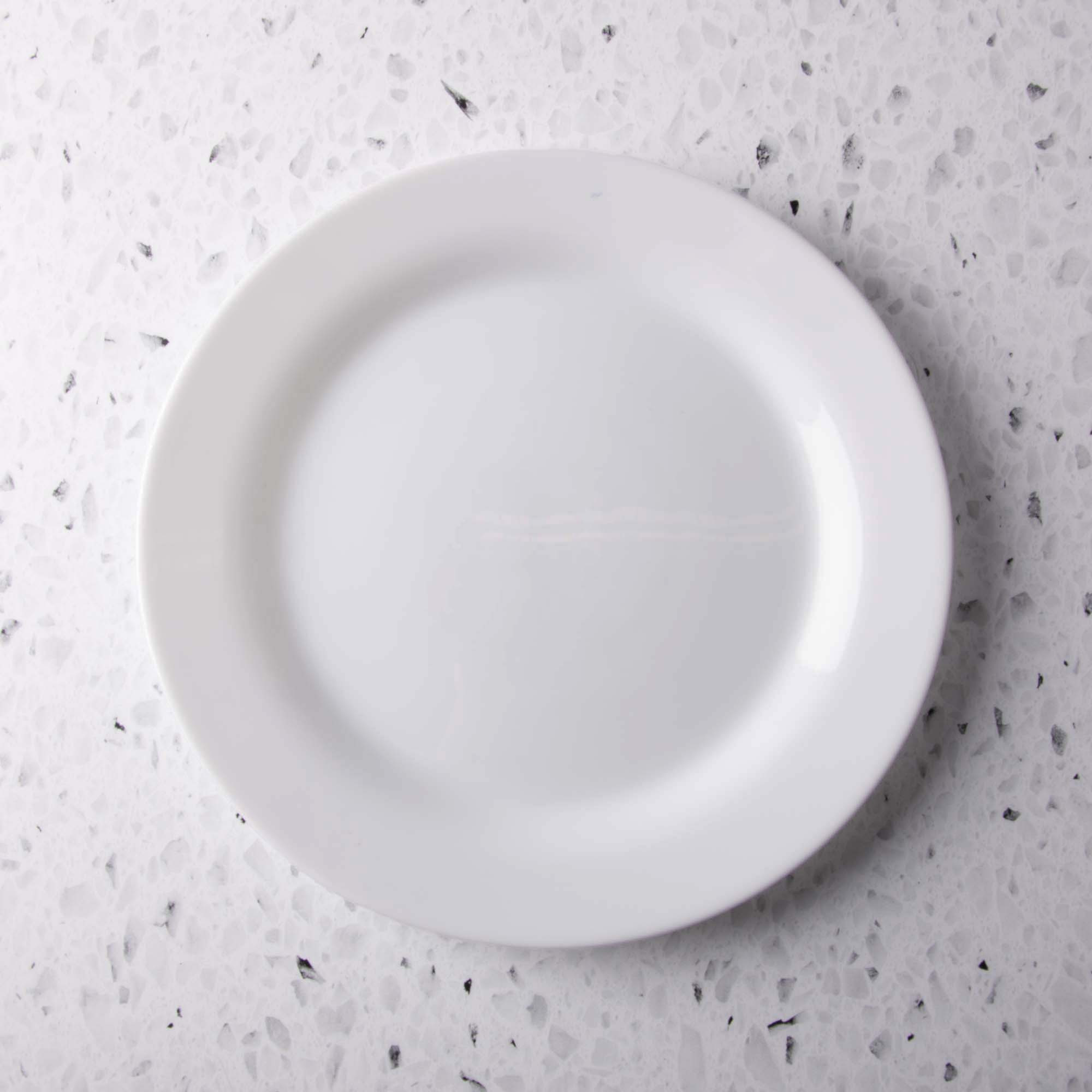 Plato Tendido Vitrificado Opaline Nadir Marinex elaborado en vidrio