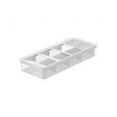 Organizador Fresh Clear / Blanco de Cajón para Cubiertos 5.6x15x37.5cm de Polipropileno