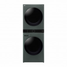 LG Torre Lavadora / Secadora Eléctrica WK25GGS6E Verde con 6 Programas y Tecnología de Vapor 48lb