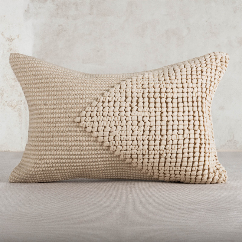 Haus Forro para Cojín Triángulo Natural 50x30cm 100% Algodón