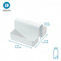 Interdesign Portaesponja para Fregadero 2 Servicios Blanco Sink de Plástico