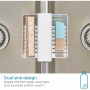 Interdesign Portaesponja para Fregadero 2 Servicios Blanco Sink de Plástico