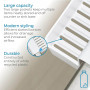 Interdesign Portaesponja para Fregadero 2 Servicios Blanco Sink de Plástico
