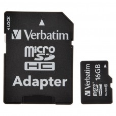 Memoria micro SDHC de 16GB con adaptador Verbatim