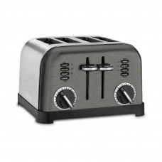 Cuisinart Tostadora CPT-180MRP1 para 4 Panes con Opción para Descongelar y Recalentar de Acero Inoxidable