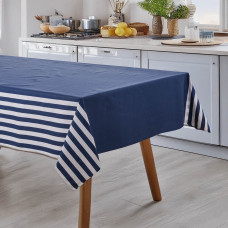 Haus Mantel Franja Rayas Florencia Azul