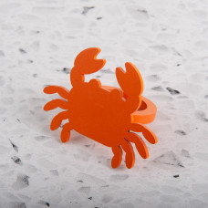 Aro para Servilleta Cangrejo 7.5x6x4cm Naranja