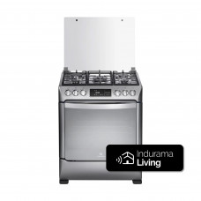 Indurama Cocina a Gas Smart Montecarlo Silver con 5 Quemadores y Air Fryer