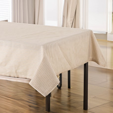 Haus Mantel Rayas Habano / Beige de Algodón y Poliéster