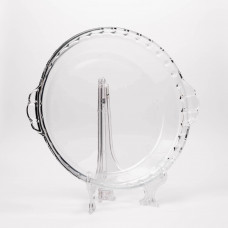Molde Refractario Redondo para Pie Fileteado  Clear 1.3L de Vidrio Nadir Marinex