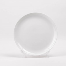 Plato Tendido Opaline Vitrificado Redondo Blanco 27cm Nadir Marinex