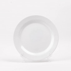 Plato Tendido Opaline Vitrificado Redondo Blanco 26.5cm Nadir Marinex