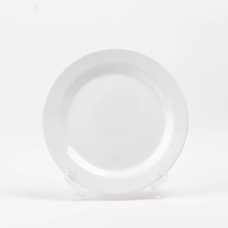 Plato Tendido Opaline Vitrificado Redondo Blanco 26.5cm Nadir Marinex