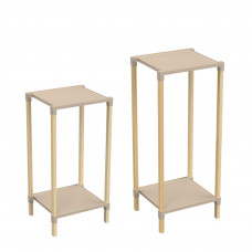 Juego de 2 Repisas Natural de Madera