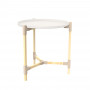 Mesa Redonda Natural / Beige 2 Piezas 53x46cm de Madera
