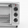 Black & Decker Horno Tostador TO3260XSBD Silver para 8 Rebanadas con Perilla 26L 1500W