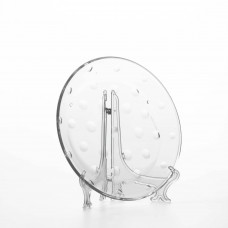 Plato para Ensalada Plástico Dots Clear 23cm