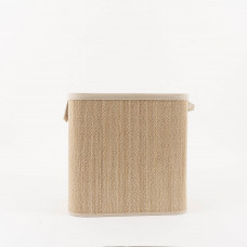Haus Hamper Mediano Natural / Habano de Bambú y Madera con Asas