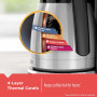 Black & Decker Cafetera 12Tz CM2046S-LA Silver / Negro con Jarra Térmica Exterior de Acero Inoxidable 750W