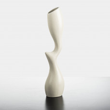 Haus Florero Asimétrico Ivory de Aluminio