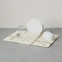 Umbra Escurridor para Platos 2 Piezas Beige de Polipropileno